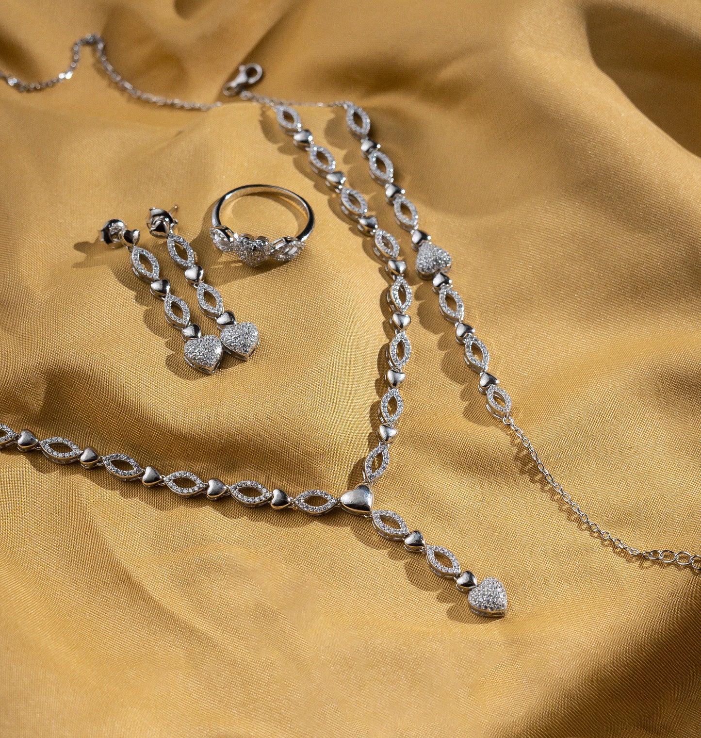 Silver Necklace Set BBAL0064 - 925 Silver